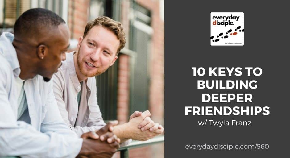 Two lifelong friends having a deep conversation.