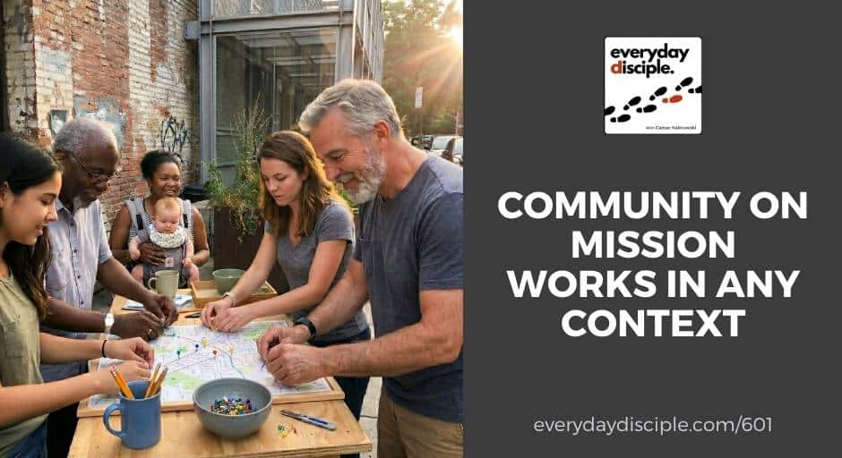 Diverse group of adults gathered around a table outdoors, collaborating on a community project and sharing a common mission.